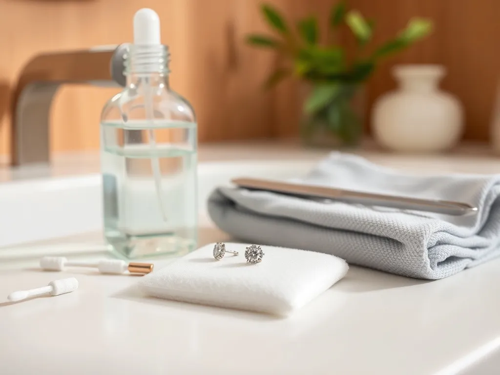 Czym czyścić kolczyki w uszach?